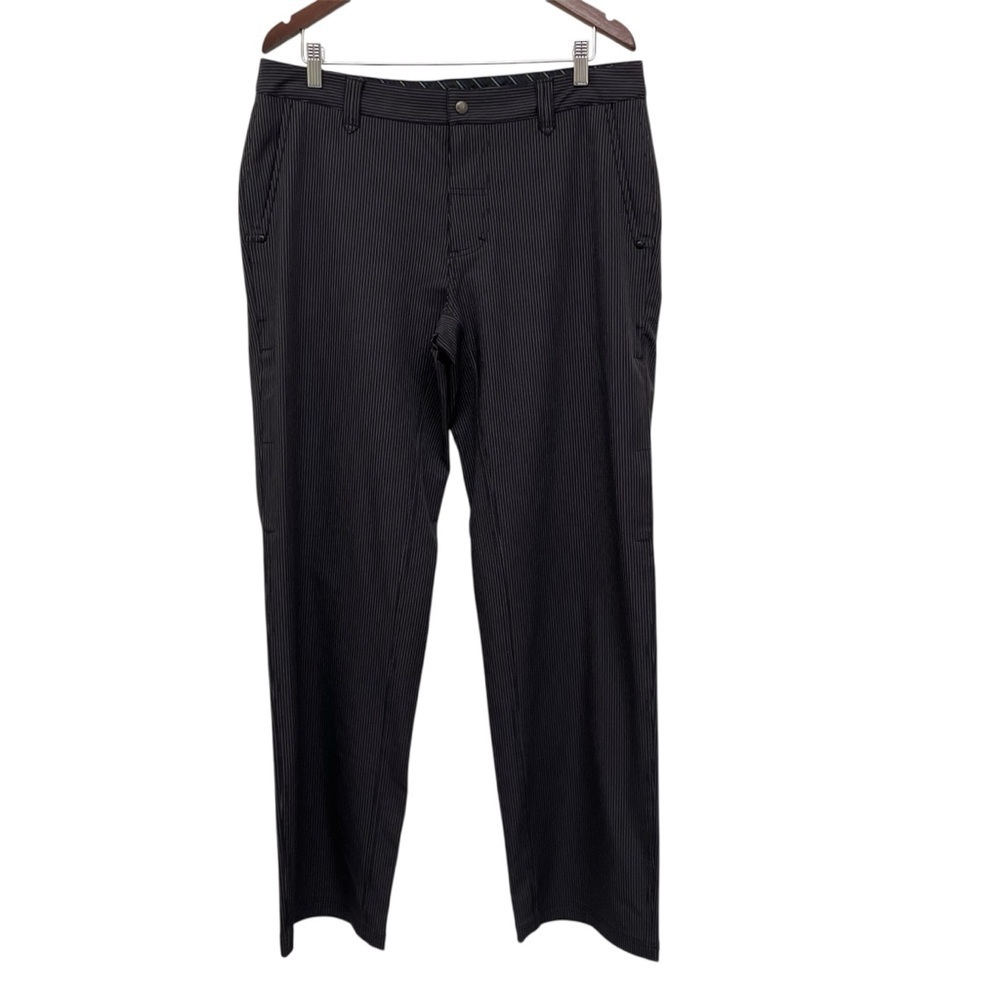 Lululemon Pinstripe Classic Fit Trousers Wet Dry Warm Men's Pants 36